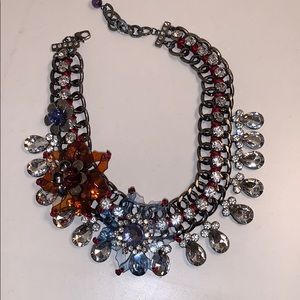 Embellished crystals and chain necklace!